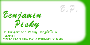 benjamin pisky business card